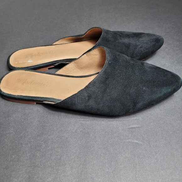 Madewell Black Suede Women's Mule Shoe - Picture 1 of 5